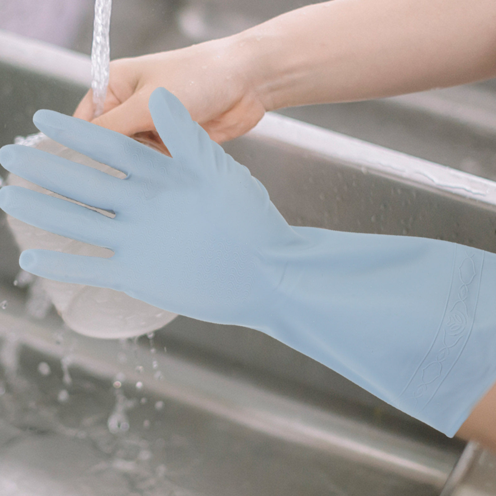 3Pairs Waterproof Rubber Kitch - Dish Glove Rubber review and price