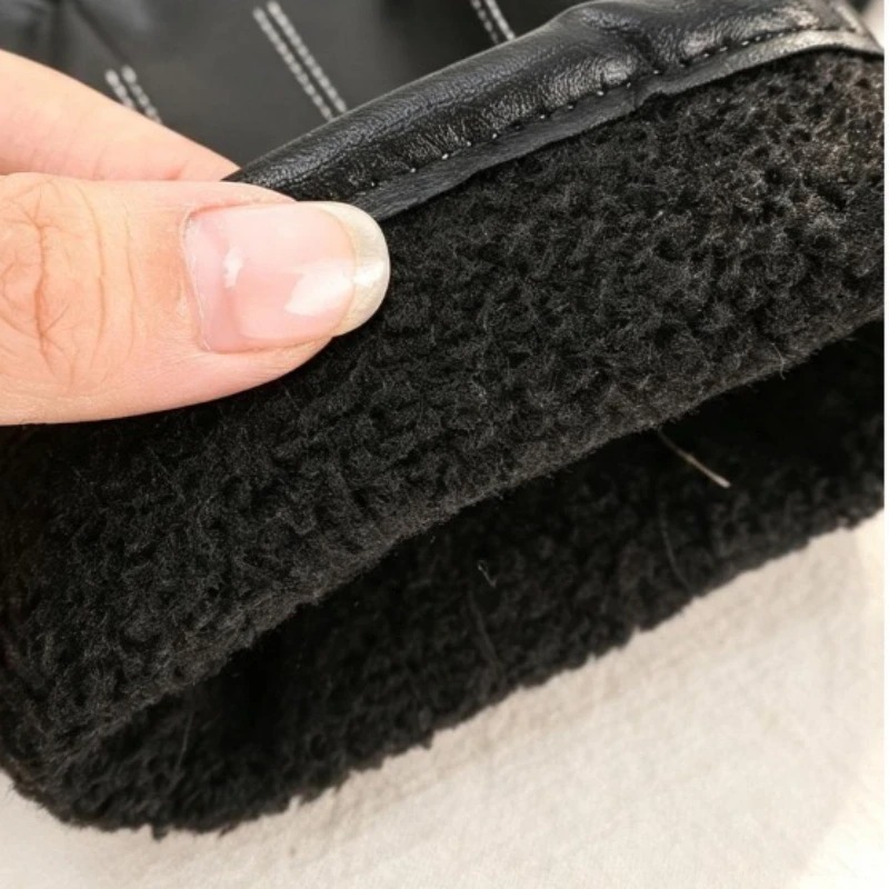 1/2Pairs Winter Faux Leather G - Leather Driving Glove review and price
