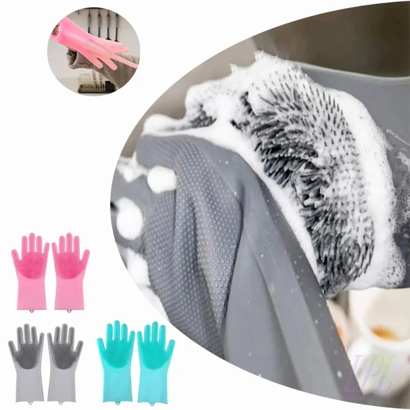 1pc Silicone Dishwashing Glove - Dish Glove Rubber review and price
